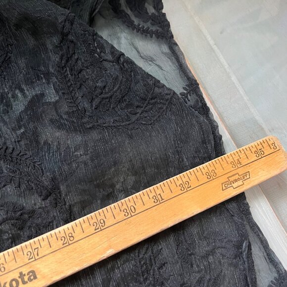 Design Lab Lord & Taylor Cover Up Size Small Embroidered Sheer Lace Summer Beach - Picture 5 of 6